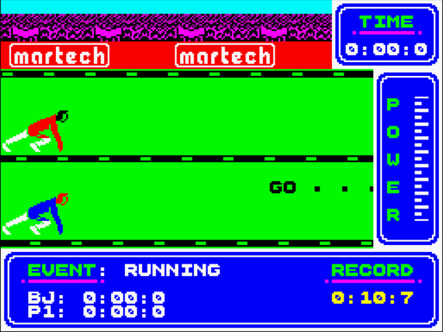 Brian Jacks Superstar Challenge - ZX Spectrum game screenshot (1985) by Martech